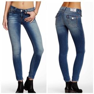 True Religion Jean Legging Flap Pockets Size 28